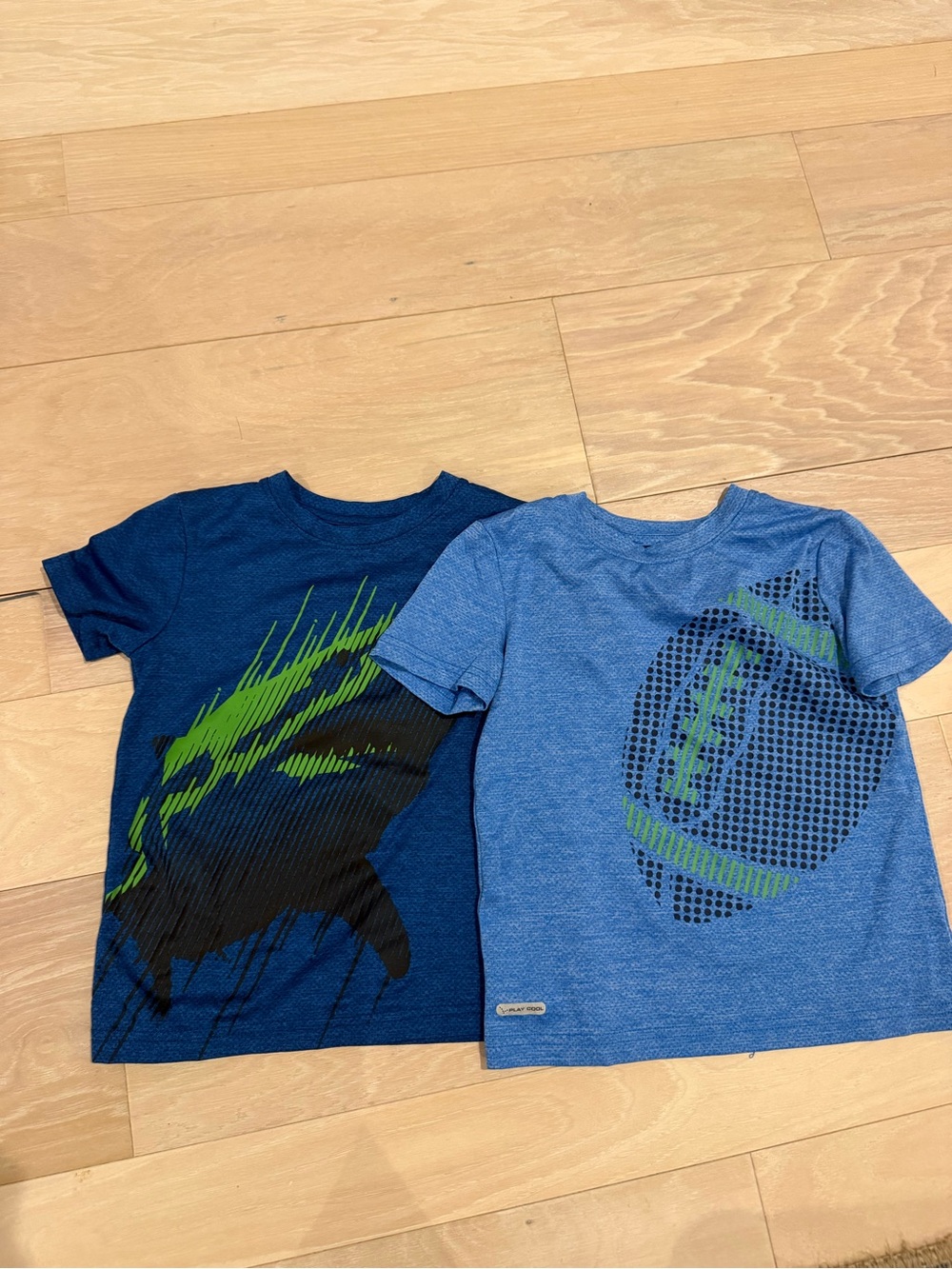 jumping beans Blue Graphic Tees with Green Accents